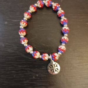 Rustic cuff bling bracelet